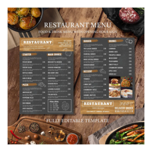Menu card Designing